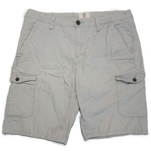 Timberland Grafton Lake Cargo Shorts Mens 32 (33x9) Utility Gray Cotton